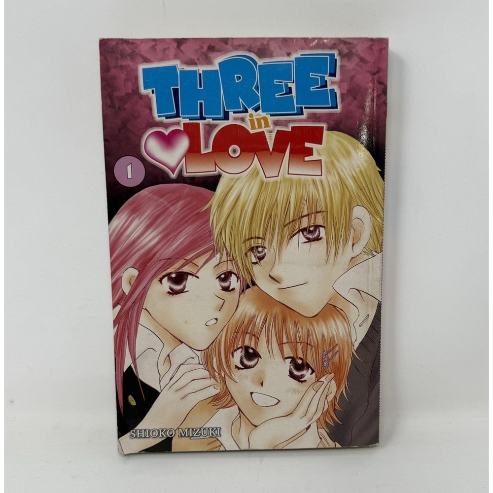 Three in Love Vol. 1 by Shioko Mizuki (2008, Paperback) Manga Book